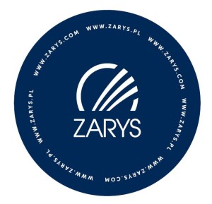 naklejka z logo - granatowa (100 szt.)