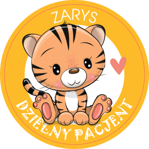 Naklejki Dzielny Pacjent (wzór Tygrys) 200 szt.